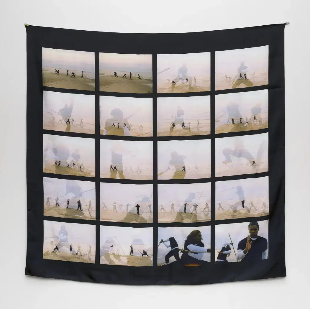 라쉬드 존슨 한정판 아트 스카프 Rashid Johnson Scarf